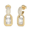 GUESS STEEL RADIOSA JUBE06391JWYGT/U Σκουλαρίκια Χρυσά Με Πέτρες