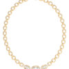 GUESS STEEL RADIOSA JUBN06382JWYGT/U Κολιέ Χρυσό Με Πέτρες