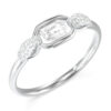 GUESS STEEL RADIOSA JUBR06392JWRH54 Δαχτυλίδι Ασημένιο Με Πέτρες