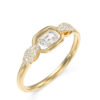 GUESS STEEL RADIOSA JUBR06392JWYG58 Δαχτυλίδι Χρυσό Με Πέτρες