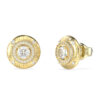 GUESS STEEL SPARKS JUBE06289JWYGT/U Σκουλαρίκια Χρυσά Με Λογότυπο Και Πέτρες