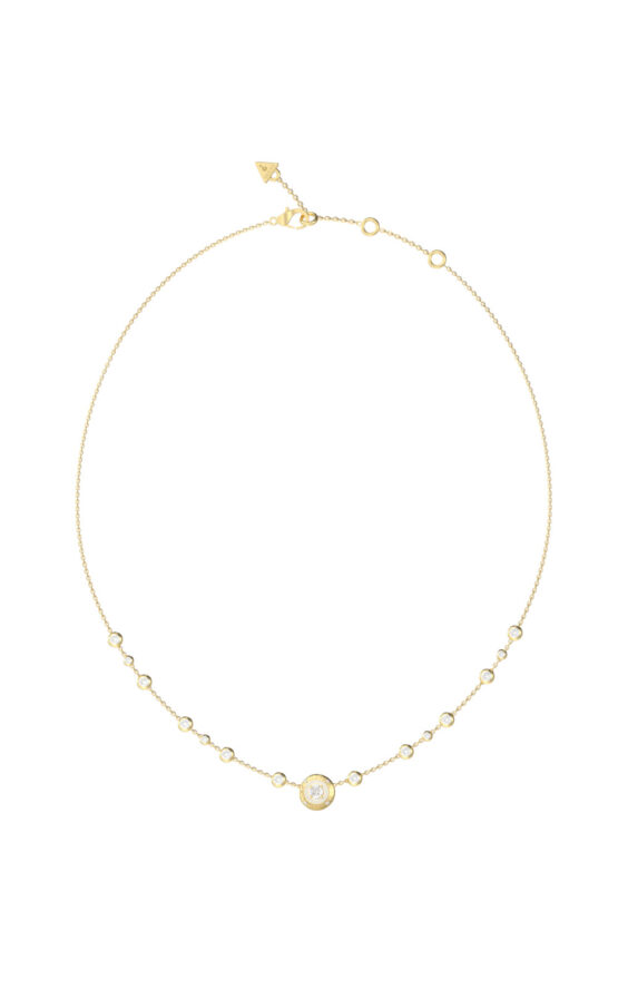 GUESS STEEL SPARKS JUBN06283JWYGT/U Κολιέ Χρυσό Με Σχέδιο Με Πέτρες