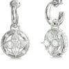 GUESS STEEL SPINNING BLOOM JUBE06463JWRHT/U Σκουλαρίκια Ασημένια Με Πέτρες