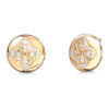 GUESS STEEL SPINNING BLOOM JUBE06467JWYGT/U Σκουλαρίκια Χρυσά Με Πέτρες