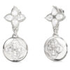 GUESS STEEL SPINNING BLOOM JUBE06470JWRHT/U Σκουλαρίκια Ασημένια Με Πέτρες