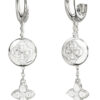 GUESS STEEL SPINNING BLOOM JUBE06471JWRHT/U Σκουλαρίκια Ασημένια Με Σχέδια Με Πέτρες