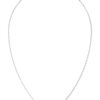 GUESS STEEL SPINNING BLOOM JUBN06461JWRHT/U Κολιέ Ασημένιο Με Σχέδιο Με Πέτρες