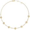 GUESS STEEL SPINNING BLOOM JUBN06465JWYGT/U Κολιέ Χρυσό Με Σχέδια Με Πέτρες