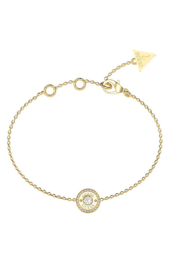 GUESS STEEL TILL MORNING JUBB05555JWYGL Βραχιόλι Χρυσό Με Σχέδιο Με Πέτρες