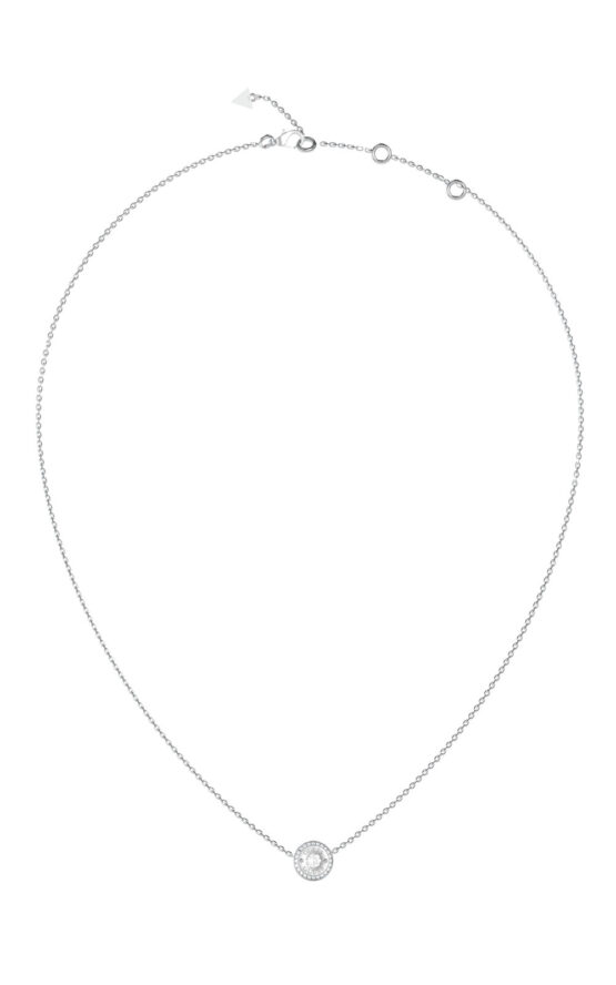 GUESS STEEL TILL MORNING JUBN05554JWRHT/U Κολιέ Ασημένιο Με Σχέδιο