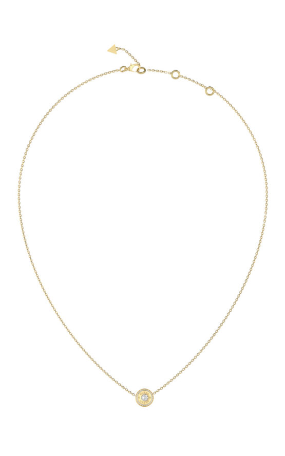 GUESS STEEL TILL MORNING JUBN05554JWYGT/U Κολιέ Χρυσό Με Σχέδιο