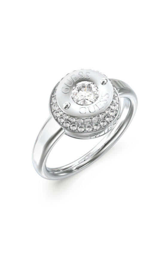 GUESS STEEL TILL MORNING JUBR05556JWRH56 Δαχτυλίδι Ασημένιο Με Πέτρες