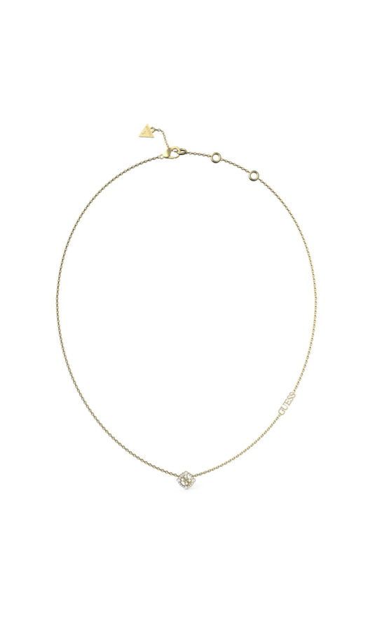 GUESS STEEL TINY DANCER JUBN04643JWYGT/U Κολιέ Χρυσό Με Σχέδιο Με Λογότυπο