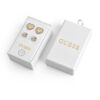 GUESS STEEL TOC JUBS01802JWYGT/U Κουτάκι Με Δύο Ζευγάρια Χρυσά Σκουλαρίκια