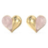 GUESS STEEL TRUE COLORS JUBE06417JWYGRST/U Σκουλαρίκια Δίχρωμες Καρδιές