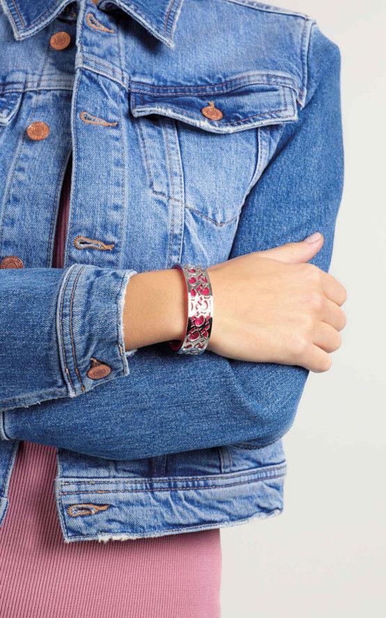 GUESS STEEL UBB70102-S Δίχρωμο Βραχιόλι Χειροπέδα 2