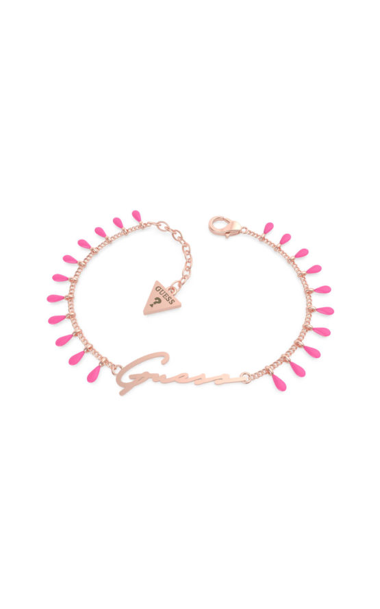 GUESS STEEL UBB70122-S Ροζ Χρυσό Βραχιόλι Με Κρεμαστά 2