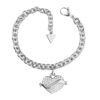 GUESS STEEL VINTAGE GUESS JUBB05476JWRHL Βραχιόλι Ασημένιο Με Καρδιά Με Πέτρες