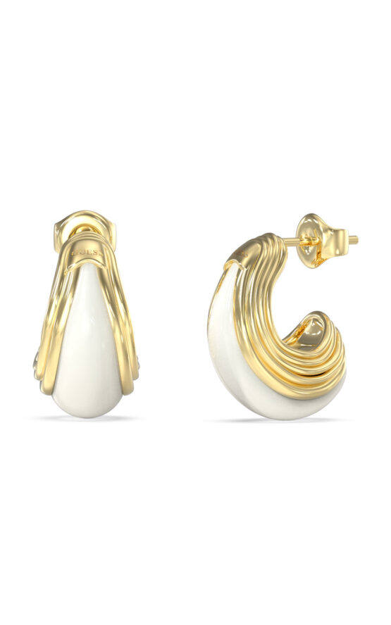 GUESS STEEL VIVA SOLEIL JUBE06153JWYGWHT/U Κρίκοι Δίχρωμοι