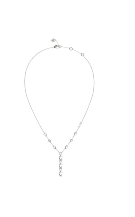 GUESS STEEL WONDERLIGHTS JUBN04408JWRHT/U Κολιέ Ασημένιο Με Πέτρες