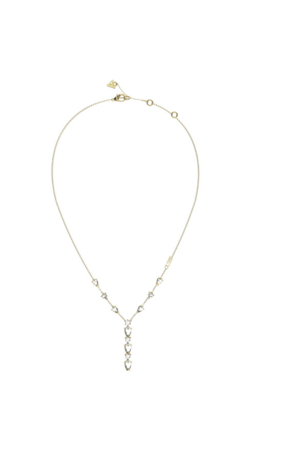 GUESS STEEL WONDERLIGHTS JUBN04408JWYGT/U Κολιέ Χρυσό Με Πέτρες