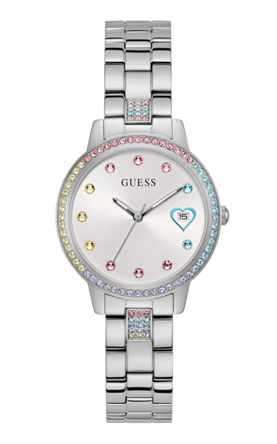 GUESS THREE OF HEARTS GW0657L1 Γυναικείο Ρολόι Quartz Ακριβείας