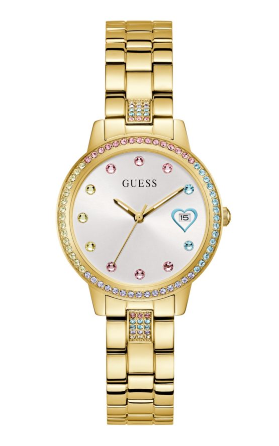 GUESS THREE OF HEARTS GW0657L2 Γυναικείο Ρολόι Quartz Ακριβείας