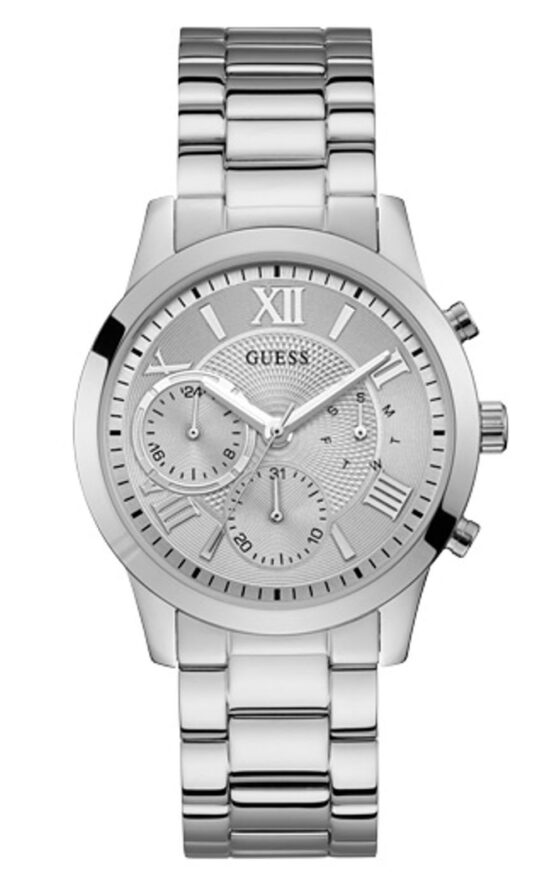 GUESS SOLAR W1070L1 Γυναικείο Ρολόι Quartz Χρονογράφος Ακριβείας