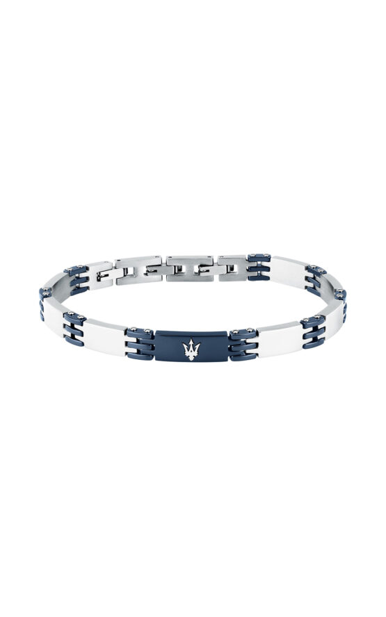 MASERATI CERAMIC JM426ATZ104 Ανδρικό Βραχιόλι Μπλέ Κεραμικό