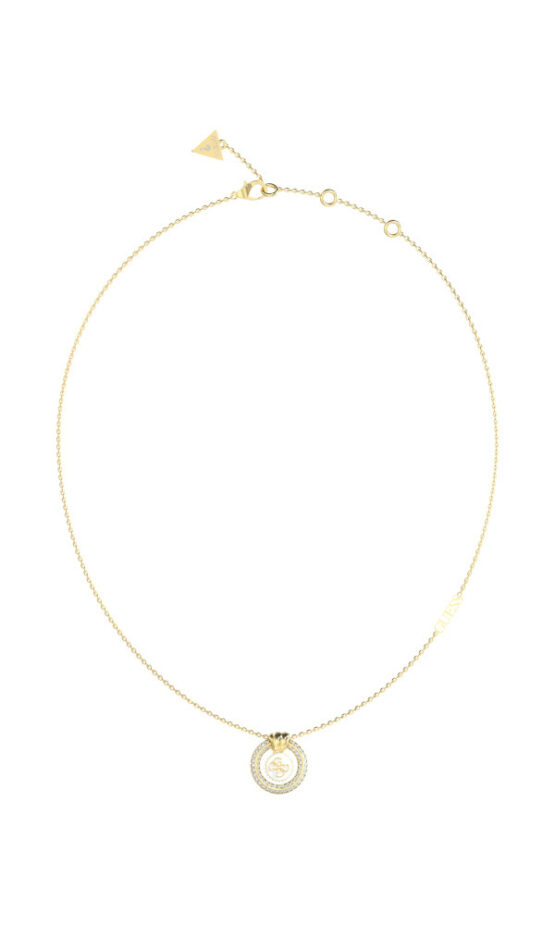 GUESS STEEL KNOT YOU JUBN04052JWYGWHT/U Χρυσό Κολιέ Με Κρεμαστό Σχέδιο