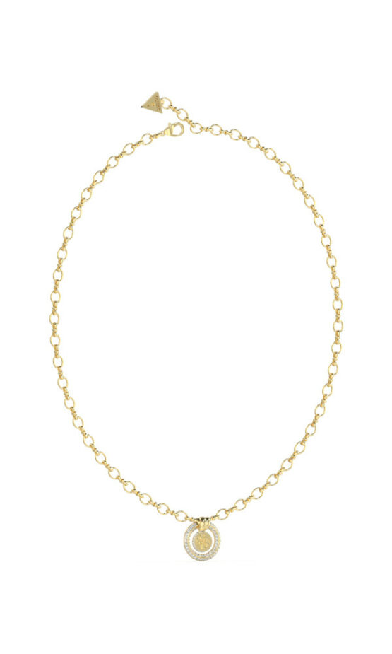 GUESS STEEL KNOT YOU JUBN04056JWYGT/U Χρυσό Κολιέ Με Κρεμαστό Σχέδιο