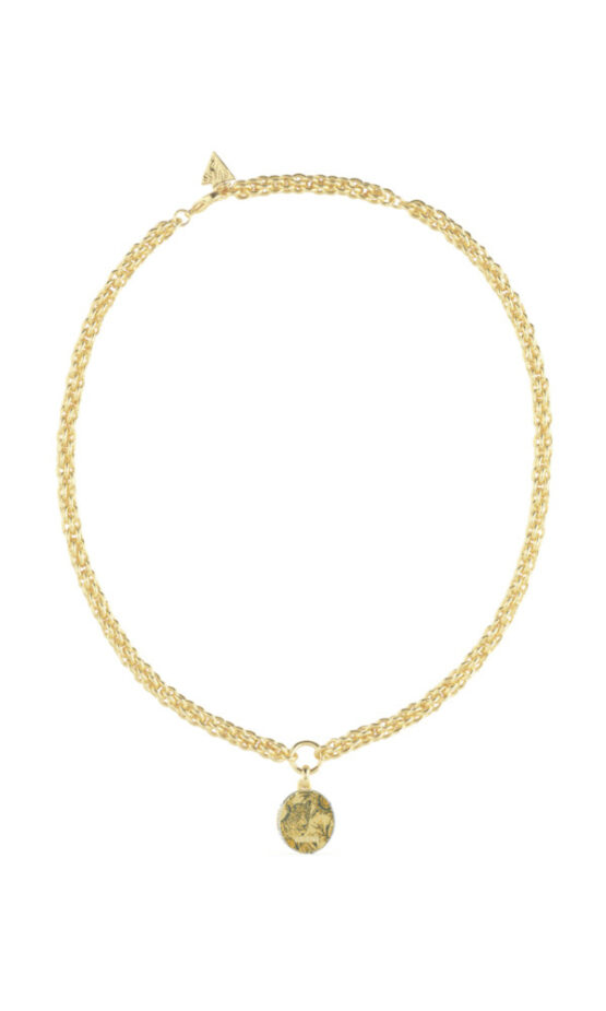 GUESS STEEL MOMPRACEM JUBN04120JWYGPTT/U Χρυσό Κολιέ Με Κρεμαστό Σχέδιο