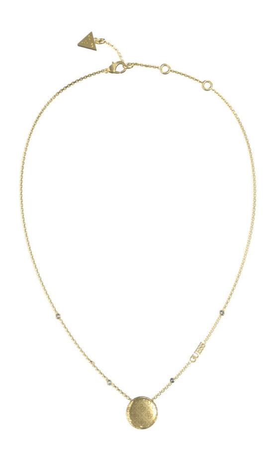 GUESS STEEL 4G RISING JUBN04263JWYGT/U Χρυσό Κολιέ Με Κρεμαστό Σχέδιο Με Λογότυπα