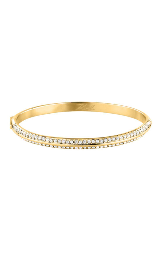 KARL LAGERFELD BOND PAVE KLBJY05 Γυναικείο Βραχιόλι Χρυσό Με Πέτρες