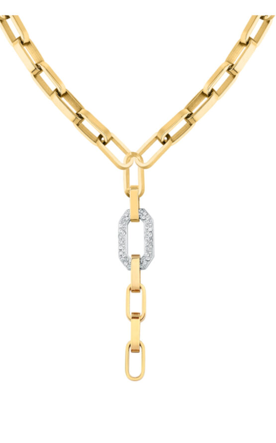 KARL LAGERFELD CHAINS KLARF01 Γυναικείο Κολιέ Χρυσό Με Πέτρες