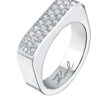 KARL LAGERFELD CHAINS KLARF08012 Γυναικείο Δαχτυλίδι Ασημένιο Με Πέτρες