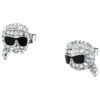 KARL LAGERFELD CHARMS KLAYD20 Γυναικεία Σκουλαρίκια Ασημένια Με Σχέδιο