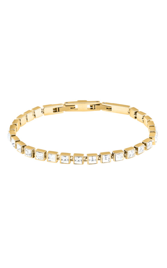 KARL LAGERFELD CRYSTALS KLAYC25 Γυναικείο Βραχιόλι Χρυσό Με Άσπρες Πέτρες