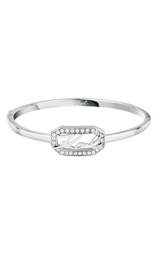 KARL LAGERFELD CRYSTALS KLAYC29 Γυναικείο Βραχιόλι Χειροπέδα Με Λογότυπο