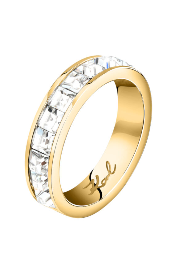 KARL LAGERFELD CRYSTALS KLAYC48012 Γυναικείο Δαχτυλίδι Χρυσό Με Πέτρες