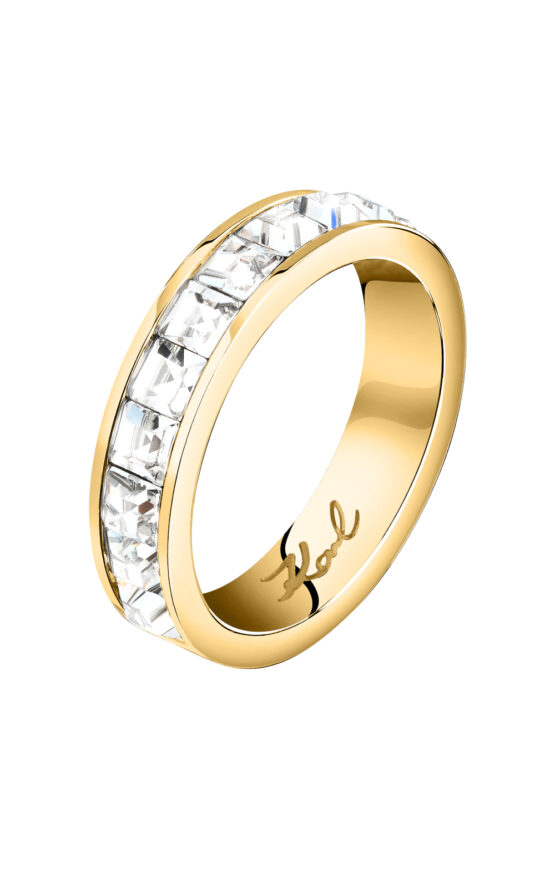 KARL LAGERFELD CRYSTALS KLAYC48014 Γυναικείο Δαχτυλίδι Χρυσό Με Πέτρες