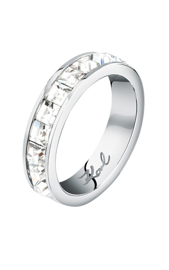 KARL LAGERFELD CRYSTALS KLAYC51014 Γυναικείο Δαχτυλίδι Ασημένιο Με Πέτρες