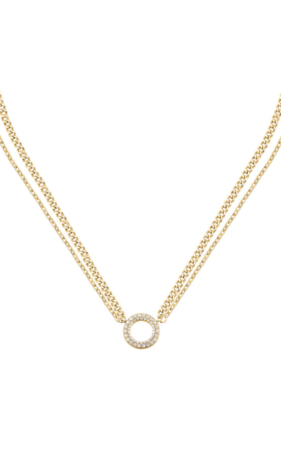 KARL LAGERFELD CRYSTALS KLAYC55 Γυναικείο Κολιέ Χρυσό Με Πέτρες