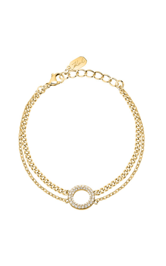 KARL LAGERFELD CRYSTALS KLAYC56 Γυναικείο Βραχιόλι Χρυσό Με Πέτρες