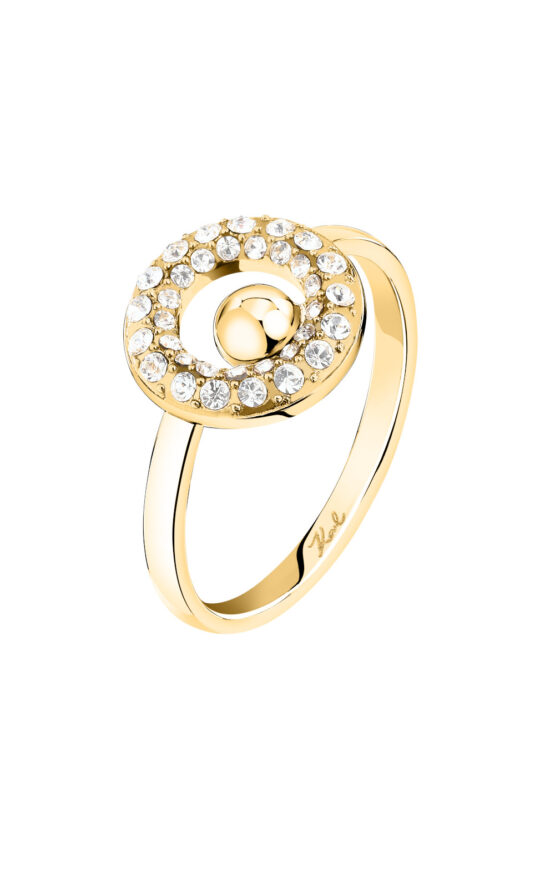 KARL LAGERFELD CRYSTALS KLAYC57014 Γυναικείο Δαχτυλίδι Χρυσό Με Πέτρες