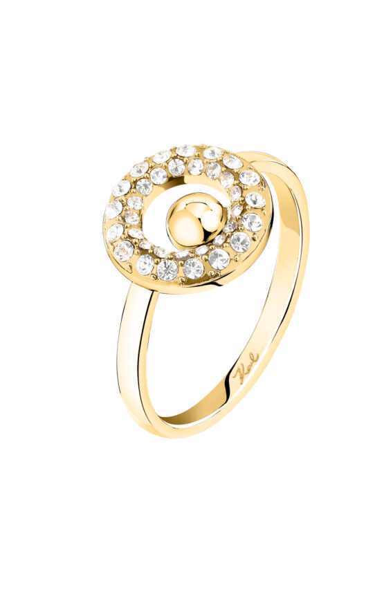 KARL LAGERFELD CRYSTALS KLAYC57016 Γυναικείο Δαχτυλίδι Χρυσό Με Πέτρες