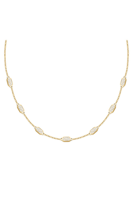 KARL LAGERFELD CRYSTALS KLAYC58 Γυναικείο Κολιέ Χρυσό Με Πέτρες