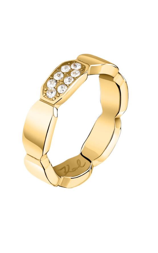 KARL LAGERFELD CRYSTALS KLAYC62012 Γυναικείο Δαχτυλίδι Χρυσό Με Πέτρες