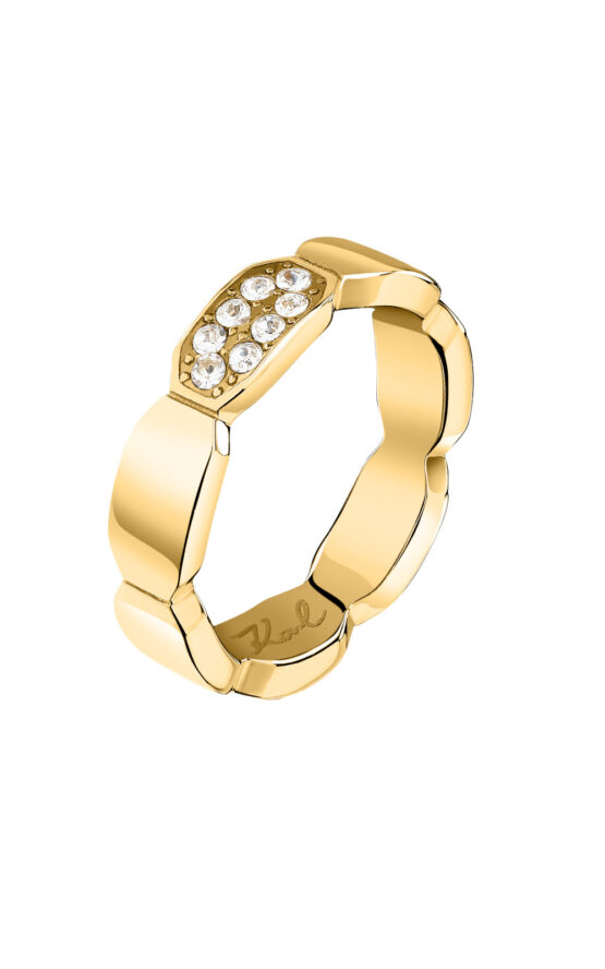 KARL LAGERFELD CRYSTALS KLAYC62014 Γυναικείο Δαχτυλίδι Χρυσό Με Πέτρες