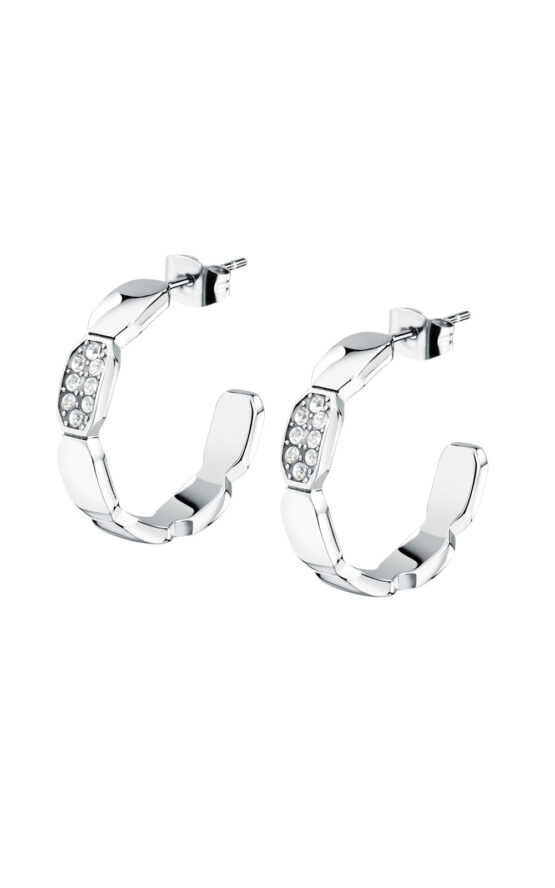 KARL LAGERFELD CRYSTALS KLAYC66 Γυναικεία Σκουλαρίκια Ασημένια Με Πέτρες